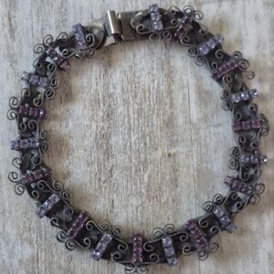 Sorrelli genuine designer vtg bracelet. Marked. Made W SWAROVSKI CRYSTAL